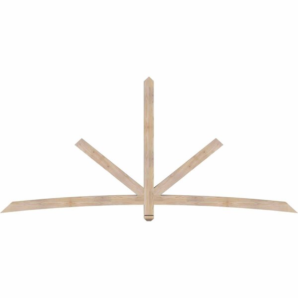 Ekena Millwork Alberta Smooth Timber Gable Bracket, Douglas Fir, 108"W x 49"H x 3 1/2"D x 3 1/2"F, 11/12 Pitch GBW108X49X0404ALB00SDF - main